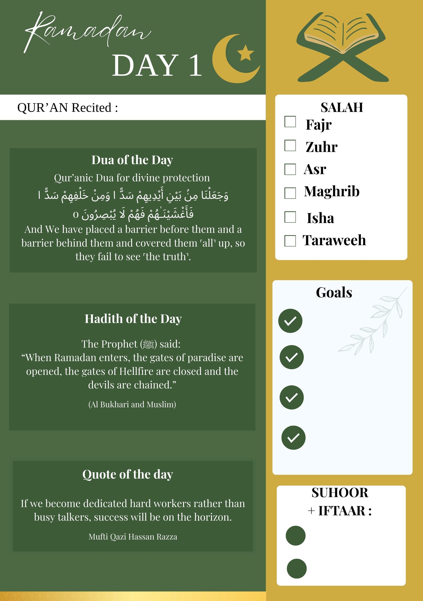 Ramadan Journal